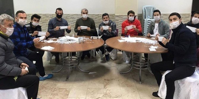Ereğli Belediyespor maske yapımına destek verdi