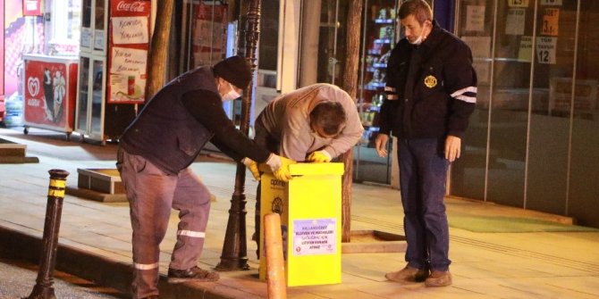 Kırıkkale’de toplum sağlığı için tıbbi atık kutuları yerleştirildi