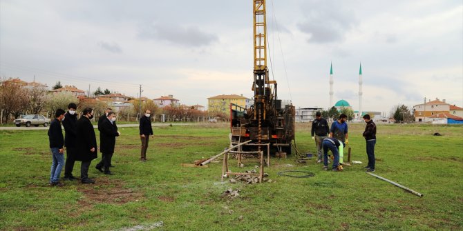 Çubuk'ta yapılacak yüzme havuzunun etüt çalışmaları başladı