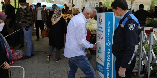 Haliliye’de korona standı