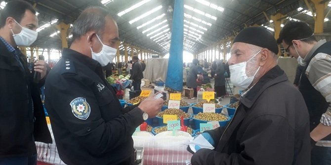 Konya'da Kovid-19 tedbirlerine uymayan 5 kişiye para cezası verildi