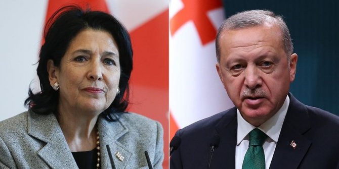Cumhurbaşkanı Erdoğan, ile Zurabişvili arasında Kovid-19 görüşmesi