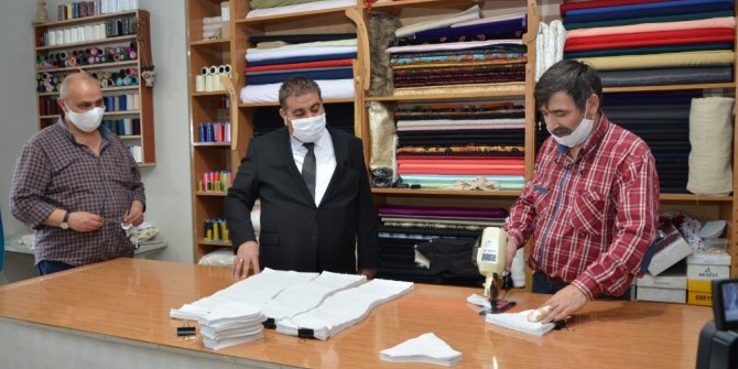 Palandöken Belediyesi’nden Maske üretimi