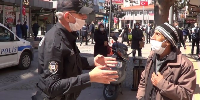 Banka önündeki sıra kavgasını polis bitirdi