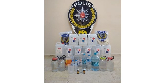 Gümüşhacıköy’de 85 litre kaçak içici ele geçirildi