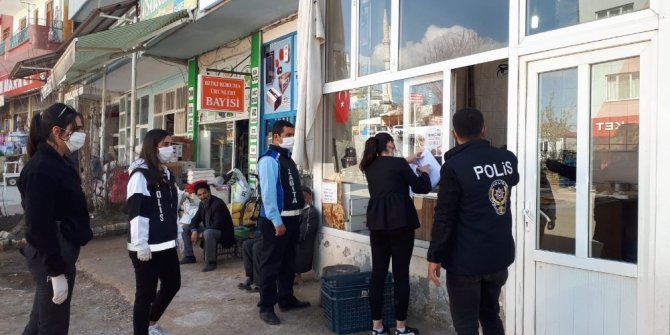 Arapgir’de korona virüs denetlemesi