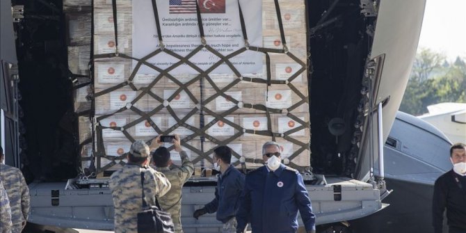 Turkey delivers medical aid to US to help fight virus