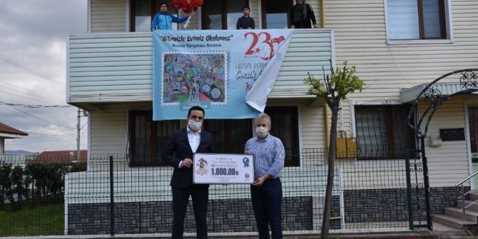 Başiskele Belediyesi’nin resim yarışmasında çocuklar ödüllerini aldı