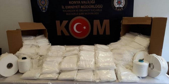 Konya'da izinsiz üretilen 17 bin maske yakalandı