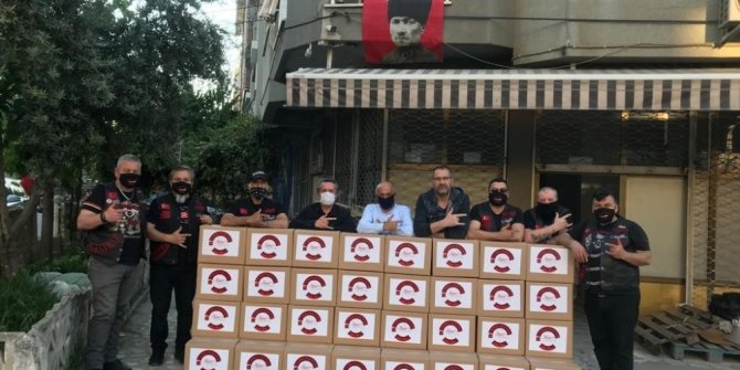 Motosiklet tutkunlarından yardım eli