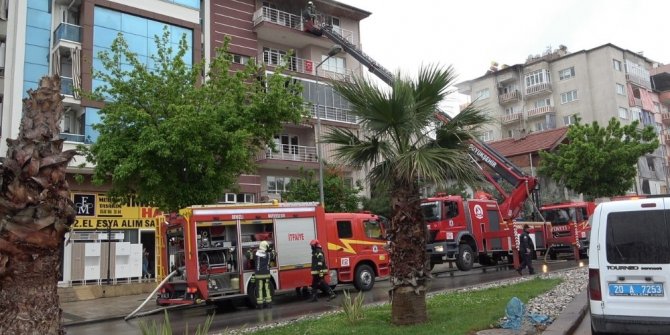 Tüpten sızan gaz yangına neden oldu