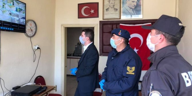 Kaymakam Koyuncu, karantinadaki Kurugöl köyünde incelemelerde bulundu