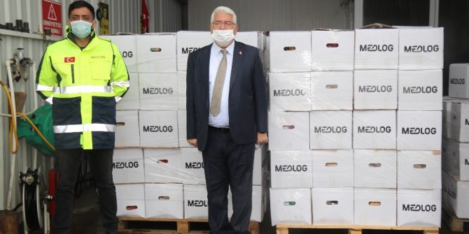 Ergene Belediyesi’ne erzak desteği sürüyor