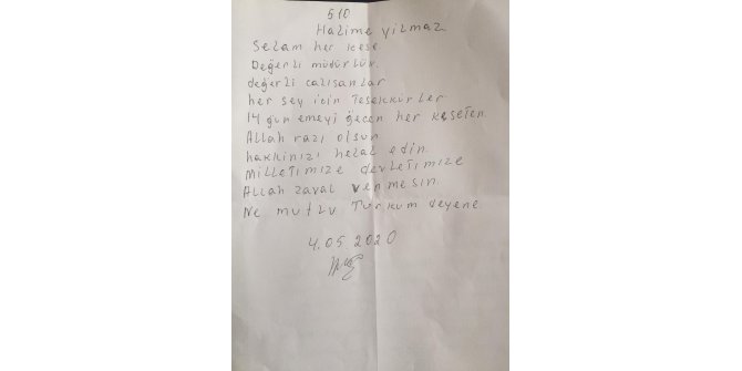 Karantina altında duygulandıran mektuplar