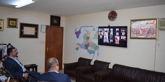 MHP’de Telekonferans ile KOVİD toplantısı