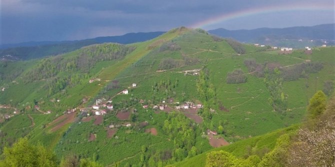 Karadeniz’de gökkuşağı güzelliği