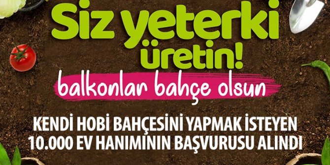 Konya Büyükşehir’den 10 bin ev hanımına fide desteği
