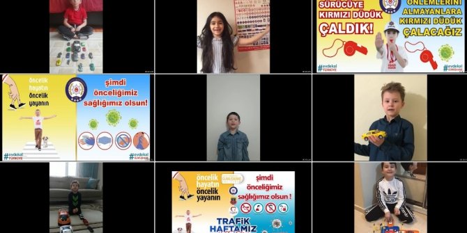 Çocuklardan trafik haftası mesajı