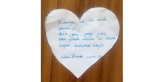 Kütahya’daki karantinanın ardından yurtlarda duygulandıran mektup ve resimler kaldı