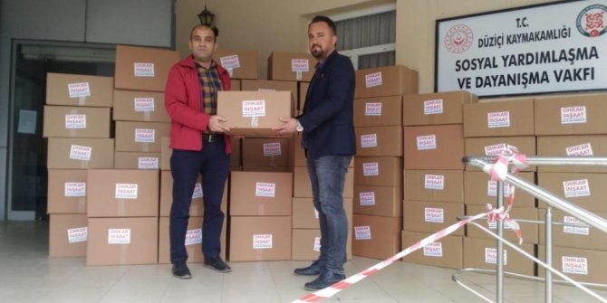 Hayırsever iş adamından gıda yardımı