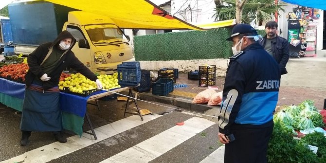 Gebze’de Pazar yerlerinde denetimler sürüyor