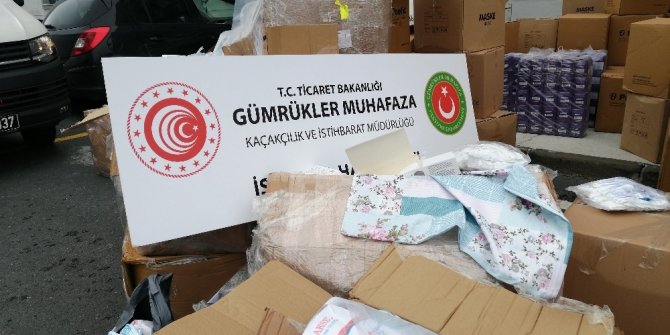 İstanbul’da 554 bin 170 adet tıbbi maske ele geçirildi