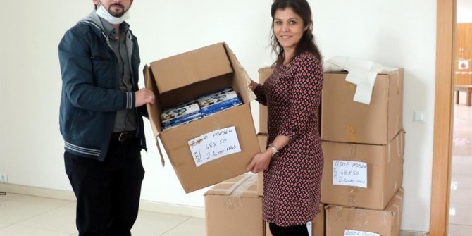 Sanayi işçileri ve kamu çalışanları için 120 bin maske dağıtıldı