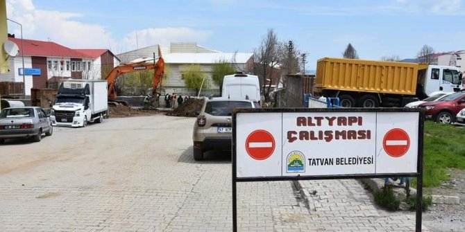 Tatvan’da altyapı çalışmaları devam ediyor