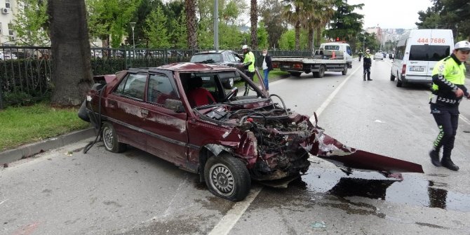 Samsun’da otomobil takla attı: 1 yaralı