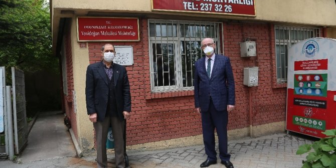 Kazım Kurt’tan Yenidoğan Mahalle Muhtarı Sabit Körpe’ye geçmiş olsun ziyareti