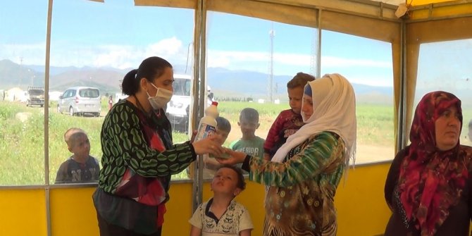 Mevsimlik işçilere çadır ve hijyen desteği