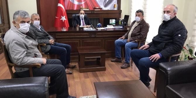 Gazeteciler Kaymakam Vedat Yılmaz’ı ziyaret ettiler