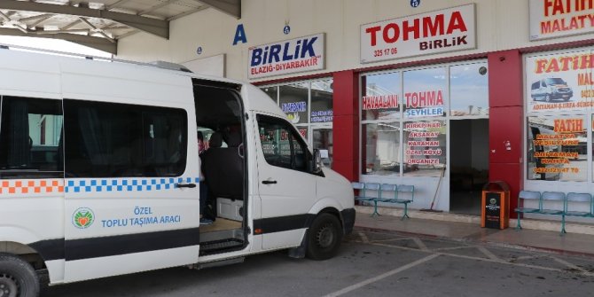 Malatya’dan 1 ay sonra ilk kez minibüs seferi yapıldı