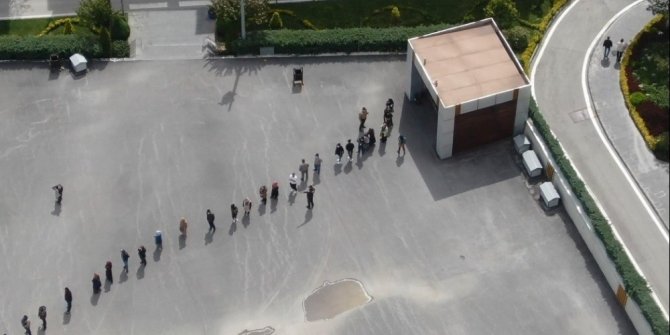 Niğde’de ’Drone’ ile sosyal mesafe denetimi