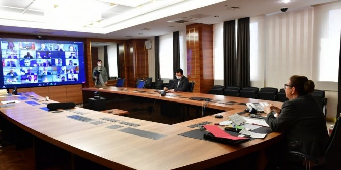 Bakan Pekcan, AB Ülkeleri İş Konseyi Başkanları ile görüştü