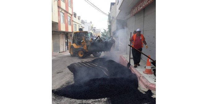 Asfalt yama çalışmaları sürüyor