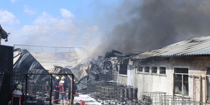 Ankara'da tiner dolum tesisinde yangın: 2 ölü