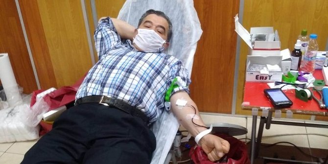 Seydişehir'de Türk Kızılay'ına kan bağışı