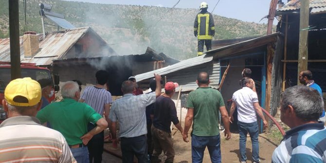 Konya'da ev yangını