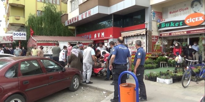 Markette karşılaştığı husumetlisini bacağından vurdu
