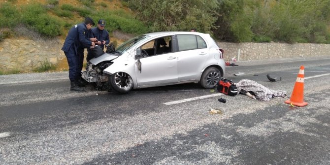 Kayseri-Kahramanmaraş yolunda kaza: 1 ölü, 2 yaralı