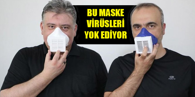 Bu elektronik maske virüsleri yok ediyor