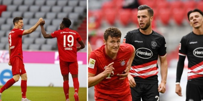 Bayern Münih, Fortuna Düsseldorf'u ateşe itti
