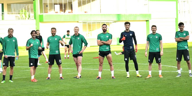 Konyaspor'da kazanan yeşil takım