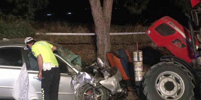 Mevsimlik işçilerin konakladığı alana otomobil daldı: 2 ölü