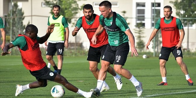 Konyaspor, Gençlerbirliği maçı hazırlıklarını sürdürdü