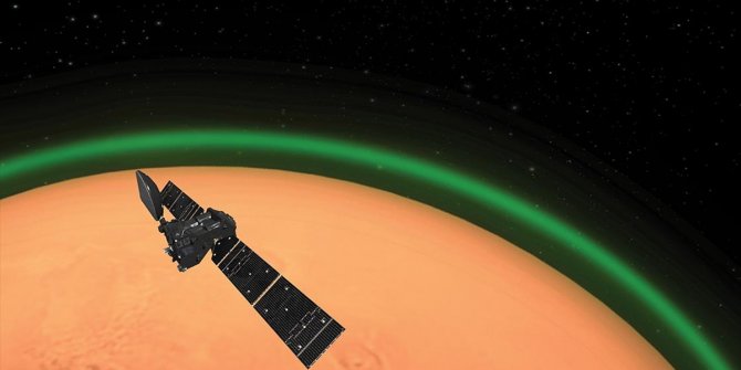 Mars atmosferinde yeşil ışık keşfedildi