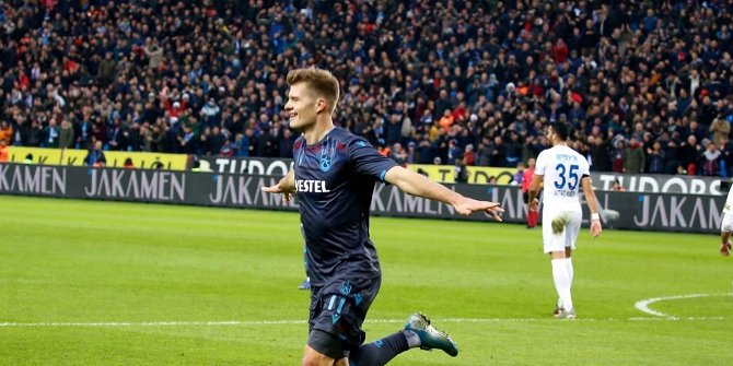 Trabzonspor'da Alexander Sörloth sezona damga vurdu