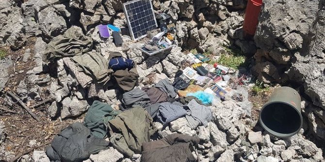 Turkish forces discover 2 PKK winter hideouts