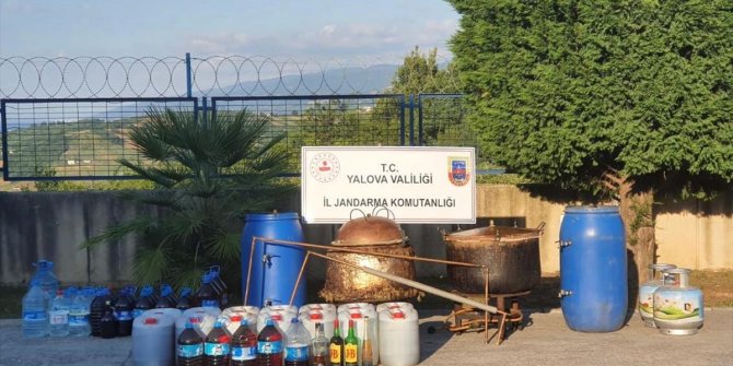 Yalova'da 5 bin 500 litre kaçak içki ele geçirildi